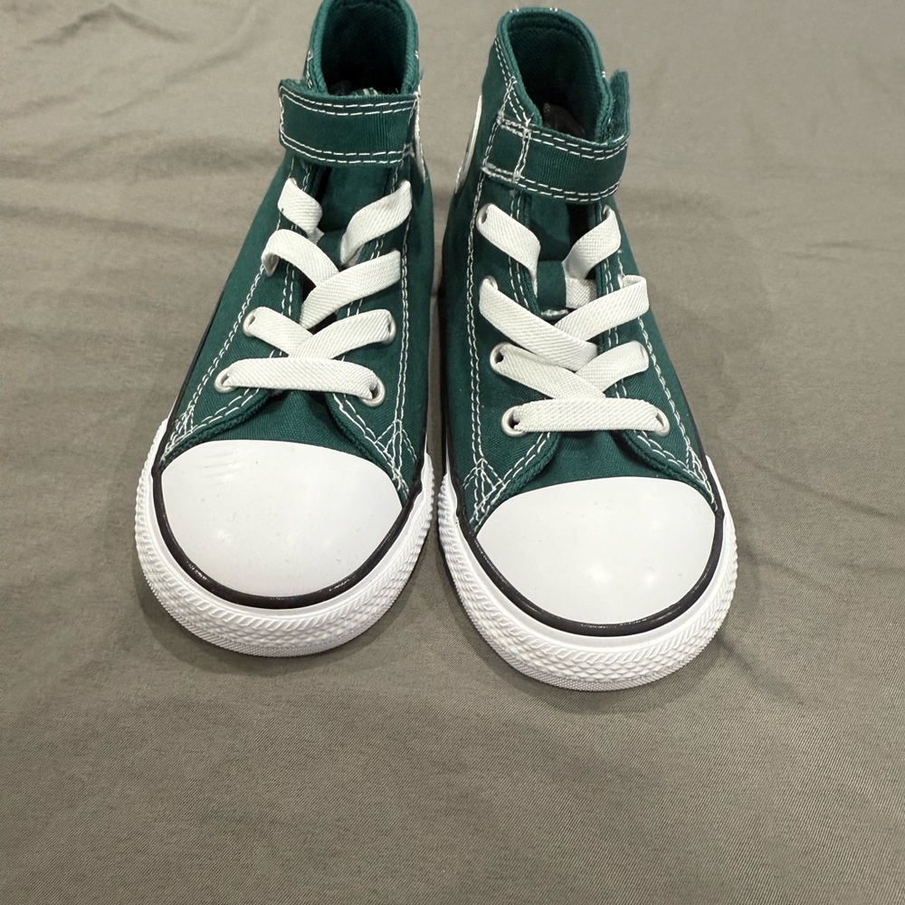 Kids Teal High-Top Sneakers
